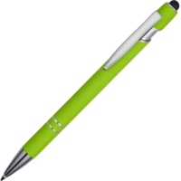 18381.19p&nbsp;93.000&nbsp;Ручка металлическая soft-touch шариковая со стилусом «Sway», зеленое яблоко/серебристый (P)&nbsp;228045