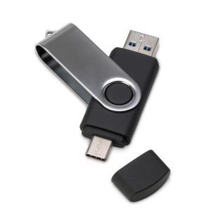 6202.07.32&nbsp;864.300&nbsp;USB3.0/USB Type-C флешка на 32 Гб «Квебек C», черный&nbsp;246536