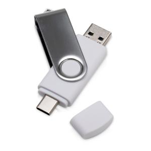 6202.06.32&nbsp;864.300&nbsp;USB3.0/USB Type-C флешка на 32 Гб «Квебек C», белый&nbsp;246535