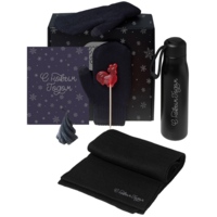 210107.07&nbsp;3459.15&nbsp;Подарочный набор с варежками, шарфом и термосом, черный&nbsp;277661