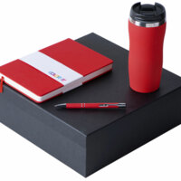 350096.01&nbsp;2864.53&nbsp;Подарочный набор с блокнотом С3, металлической ручкой и термокружкой, красный&nbsp;274811