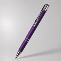 11578.14clr&nbsp;75&nbsp;Ручка металлическая шариковая C1 софт-тач, фиолетовая&nbsp;260756