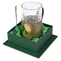 5893&nbsp;8238.33&nbsp;Подстаканник с хрустальным стаканом Базовый-Л, золотистый/прозрачный&nbsp;92129