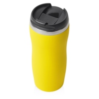 827004clr&nbsp;750&nbsp;Термокружка "Double wall mug C1", soft touch, 350 мл, желтый&nbsp;268203