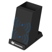 595717p&nbsp;1396.23&nbsp;Беспроводная зарядка-подставка с подсветкой "Glow box", черный (Р)&nbsp;279163