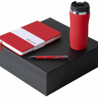 350095.04&nbsp;2713.25&nbsp;Подарочный набор с блокнотом С2, металлической ручкой и термокружкой, красный&nbsp;274807