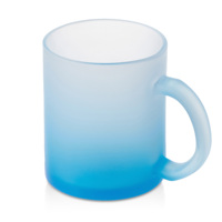 852054&nbsp;305&nbsp;Стеклянная матовая кружка "Омбре" с градиентом для сублимации, синий&nbsp;279552