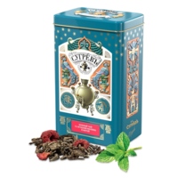 700573&nbsp;2679&nbsp;БОЛЬШАЯ БАНКА С РЕЛЬЕФОМ. Зелёный чай с мятой и цельными ягодами малины.500г.&nbsp;273152