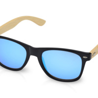 12704952&nbsp;742&nbsp;Солнцезащитные очки Hue с бамбуковыми дужками - Cиний / Натуральный&nbsp;275286