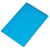 114132&nbsp;77&nbsp;Блокнот на пружине в пластиковой обложке А5, синий&nbsp;276642
