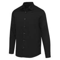 3950490S&nbsp;7205.76&nbsp;Citrine мужская рубашка из твила - сплошной черный&nbsp;278146
