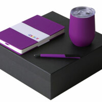 209836&nbsp;3097.48&nbsp;Подарочный набор c блокнотом C2, ручкой и термокружкой, фиолетовый&nbsp;274893