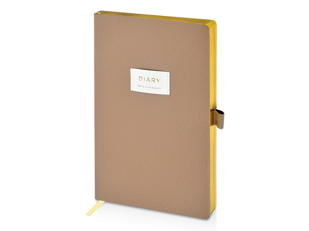 3-823.05&nbsp;492.2&nbsp;Ежедневник недатированный А5 "Total beige" с нашивкой, бежевый&nbsp;281728