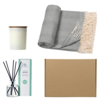 350075.04&nbsp;3724.12&nbsp;Подарочный набор с пледом, свечой и диффузором, серый&nbsp;275131