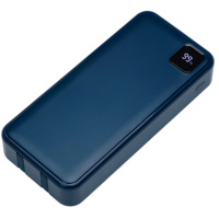 590172.72&nbsp;2236.15&nbsp;Внешний аккумулятор со встроенными кабелями «Фрэйм Про», быстрая зарядка, 20000мач, тёмно-синий&nbsp;279622