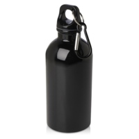 10086090&nbsp;742&nbsp;Одностенная бутылка для воды с карабином Oregon, изготовленная из нержавеющей стали, сертифицированной по стандарту RCS, объемом 400 мл - сплошной черный&nbsp;273912