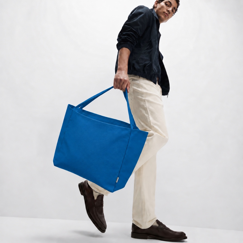 842262&nbsp;685&nbsp;Шоппер-оверсайз Grossbag из переработанного хлопка 340 г, синий&nbsp;287240