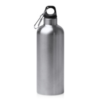 BI1872S1251&nbsp;1001.23&nbsp;Бутылка LUWAK/ЛЮВАК из переработанной нержавеющей стали с карабином, серебристый&nbsp;282691