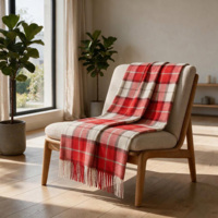 831322&nbsp;2289.75&nbsp;Плед акриловый в клетку Tartan, красный&nbsp;101606