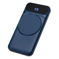 590164.72&nbsp;2199.62&nbsp;Магнитный беспроводной внешний аккумулятор со встроенными кабелями «Мэни»,быстаря зарядка, 10000 мАч, тёмно-синий&nbsp;279616