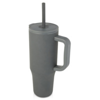 10086783&nbsp;1306.51&nbsp;Brady термостакан с силиконовой трубочкой, 900 мл, сертифицированный согласно RCS- Серый&nbsp;276962