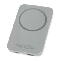 590970&nbsp;2989.41&nbsp;Магнитный беспроводной внешний аккумулятор "MagnetIQ", 5000 mah, 10 W, серый Cool gray 7C&nbsp;274792