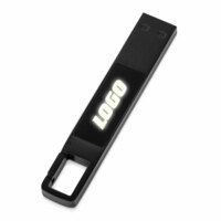 624216&nbsp;1096.3&nbsp;USB 2.0- флешка на 32 Гб c подсветкой логотипа «Hook LED», темно-серый, белая подсветка&nbsp;228052