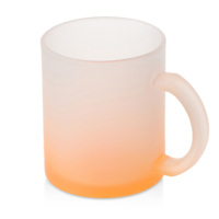 852058&nbsp;305&nbsp;Стеклянная матовая кружка "Омбре" с градиентом для сублимации, оранжевый&nbsp;279554