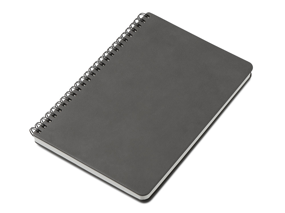 335690&nbsp;570.38&nbsp;Блокнот А5 "Dante" из искусственной кожи на спирали, темно-серый&nbsp;282180