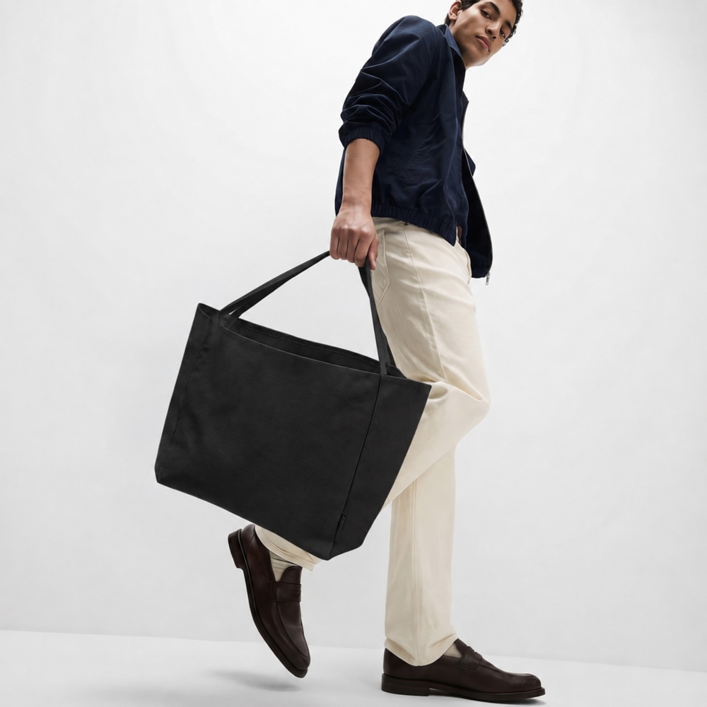 842267&nbsp;685&nbsp;Шоппер-оверсайз Grossbag из переработанного хлопка 340 г, черный&nbsp;287239