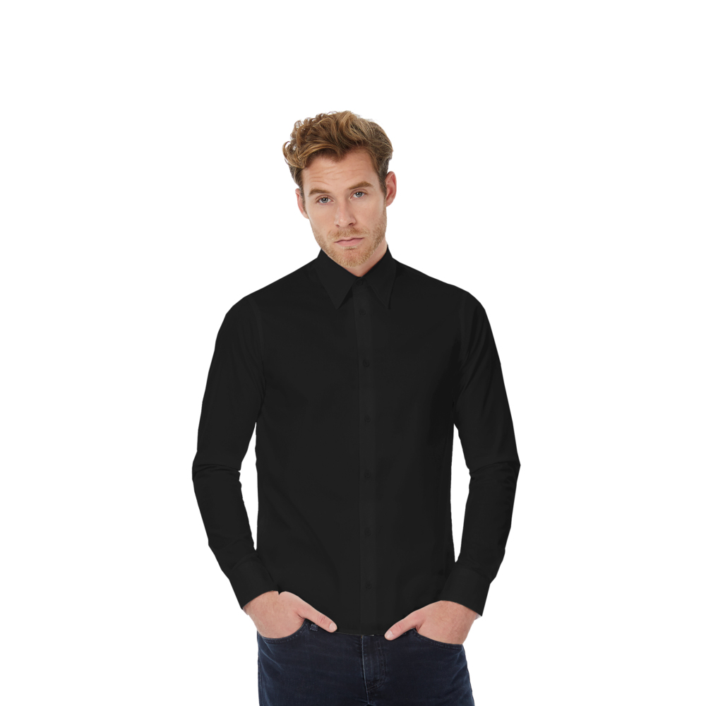 7610-3XL&nbsp;1209.000&nbsp;Рубашка с длинным рукавом London, размер XL  черный XL&nbsp;144113