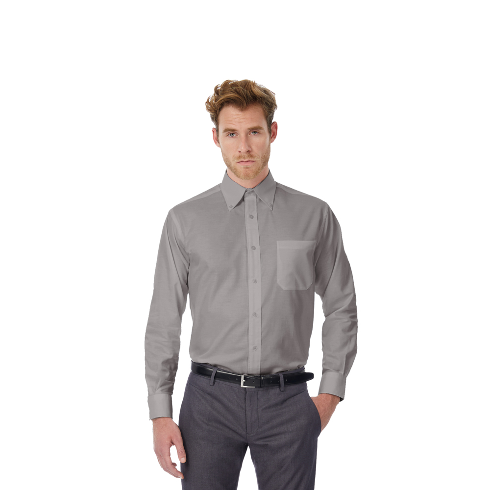 3770-641XXL&nbsp;999.000&nbsp;Рубашка мужская с длинным рукавом Oxford LSL/men серый XXL&nbsp;143939
