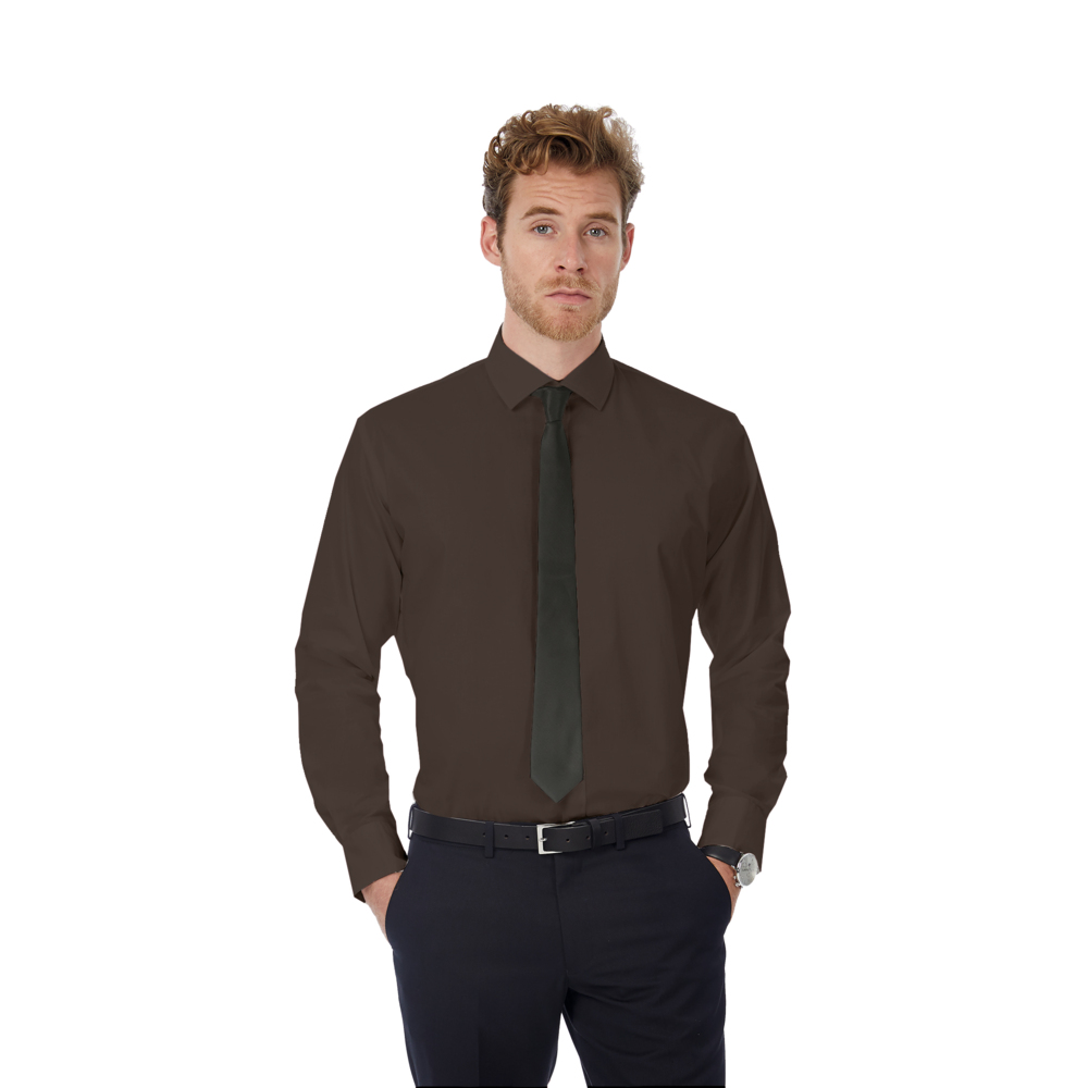 3777-146XL&nbsp;1189.000&nbsp;Рубашка мужская с длинным рукавом Black Tie LSL/men кофейный XL&nbsp;143956