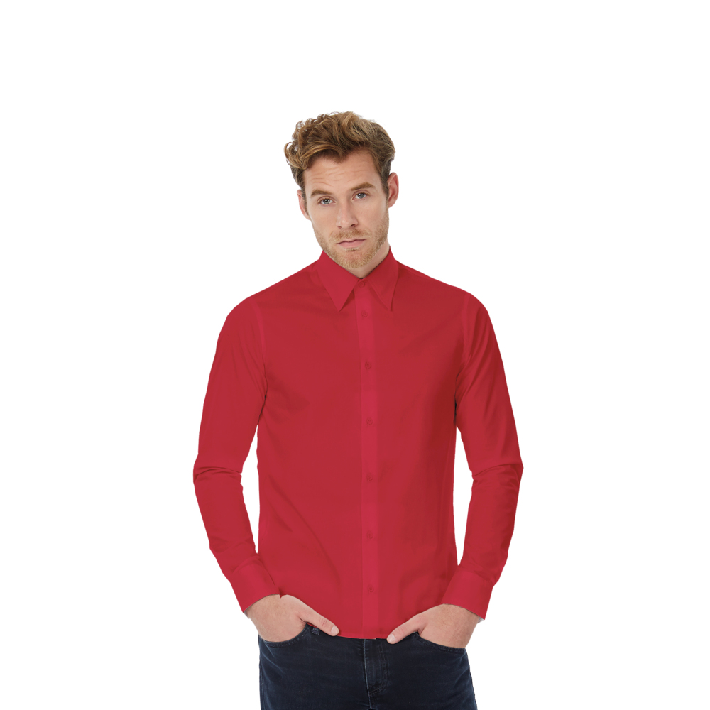 7610-41XL&nbsp;1209.000&nbsp;Рубашка с длинным рукавом London, размер XL  темно-красный XL&nbsp;144112
