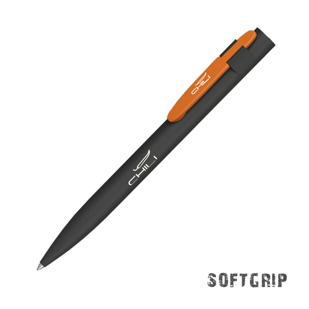 6941-3/10S&nbsp;429.000&nbsp;Ручка шариковая "Lip SOFTGRIP" черный с оранжевым&nbsp;145179