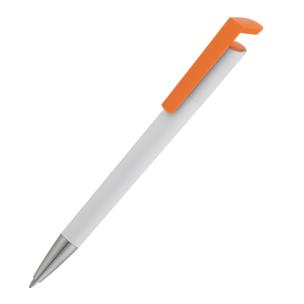 7404-1/10&nbsp;44.000&nbsp;Ручка шариковая "Chuck" белый с оранжевым&nbsp;144593