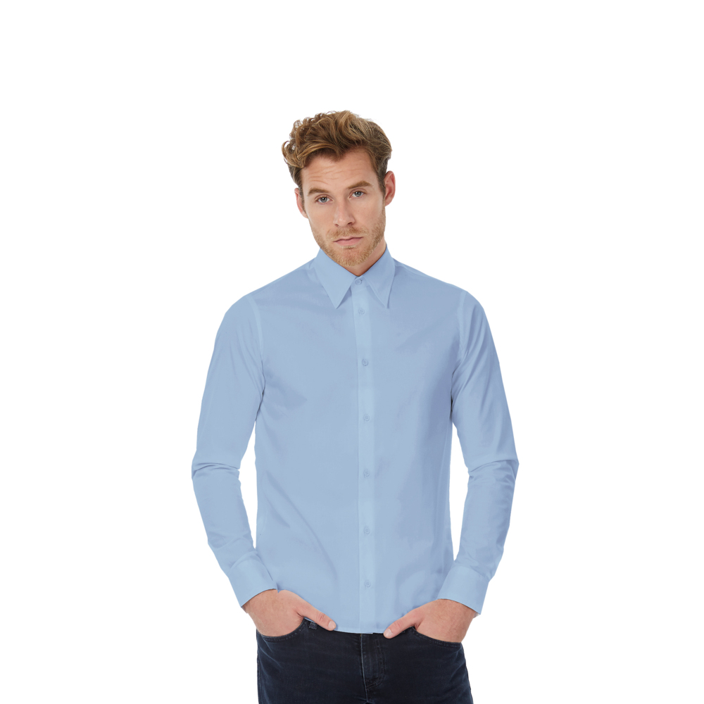 7610-415XL&nbsp;1209.000&nbsp;Рубашка с длинным рукавом London, размер XL  корпоративный голубой XL&nbsp;144111