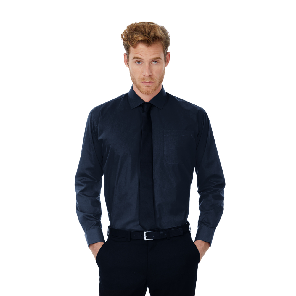 3772-23L&nbsp;929.000&nbsp;Рубашка мужская с длинным рукавом Smart LSL/men темно-синий L&nbsp;143948