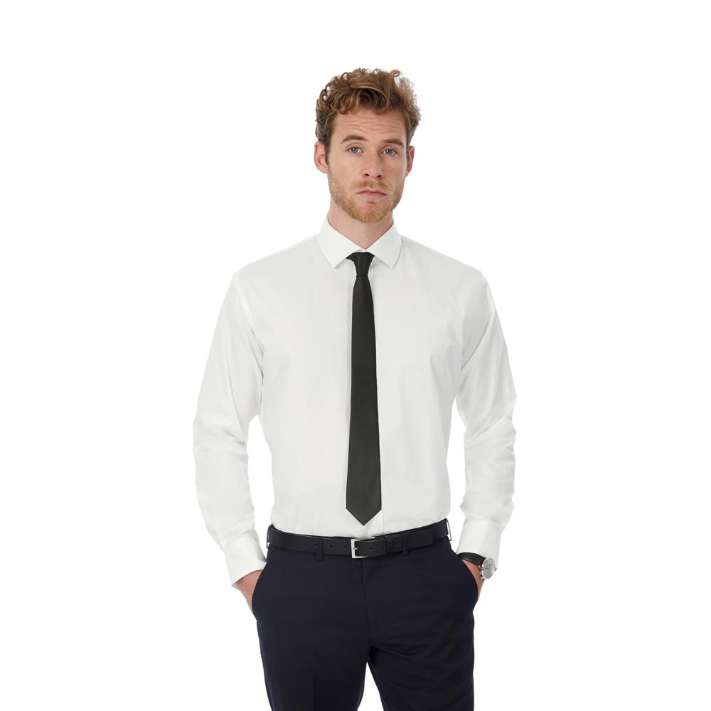 3777-1L&nbsp;1189.000&nbsp;Рубашка мужская с длинным рукавом Black Tie LSL/men белый L&nbsp;143958
