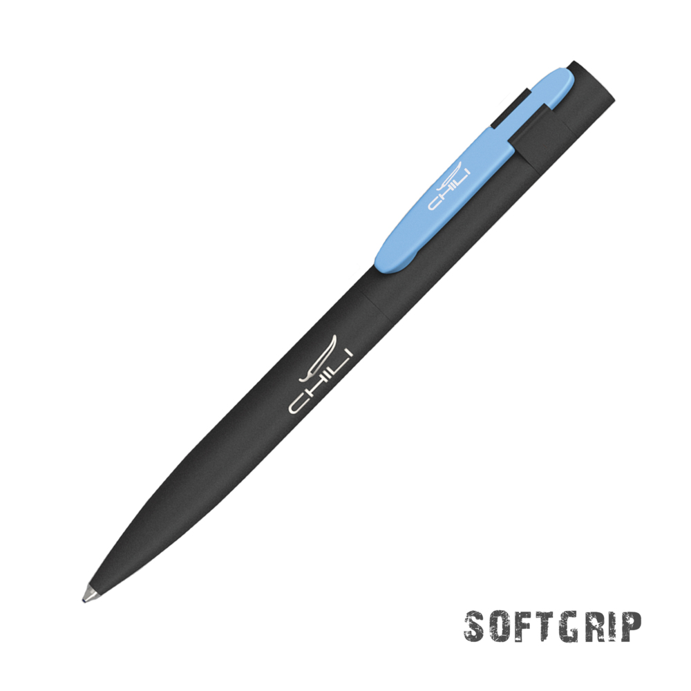 6941-3/22S&nbsp;429.000&nbsp;Ручка шариковая "Lip SOFTGRIP" черный с голубым&nbsp;145175