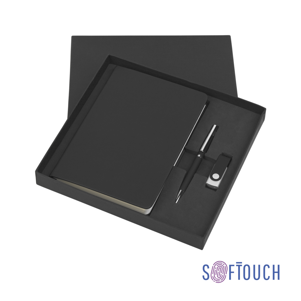 6617-3/8GB&nbsp;2880.000&nbsp;Подарочный набор "Бари", покрытие soft touch черный&nbsp;145211