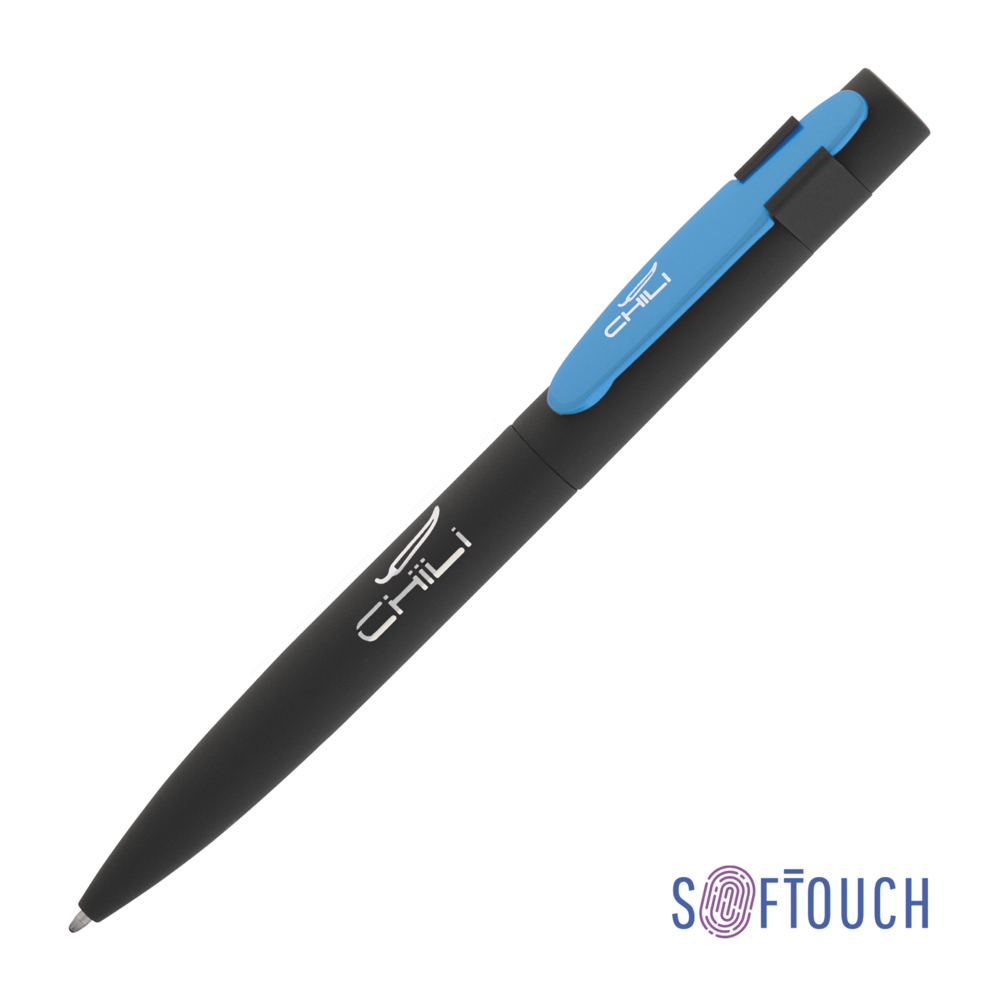 6844-3/22S&nbsp;399.000&nbsp;Ручка шариковая "Lip", покрытие soft touch черный с голубым&nbsp;144481