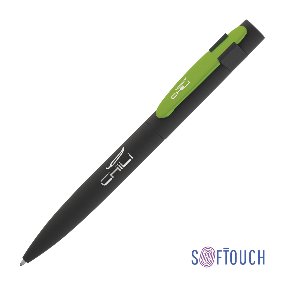 6844-3/63S&nbsp;399.000&nbsp;Ручка шариковая "Lip", покрытие soft touch черный с зеленым яблоком&nbsp;144482