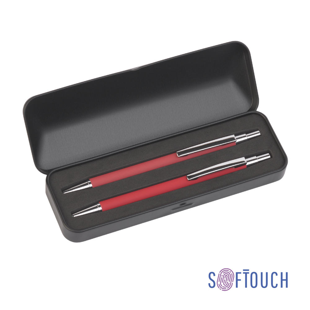 7431-4/3S&nbsp;448.000&nbsp;Набор "Ray" (ручка+карандаш), покрытие soft touch красный&nbsp;145797
