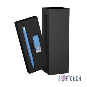 6913-22S/16Gb&nbsp;2244.000&nbsp;Набор ручка + флеш-карта 16 Гб в футляре, покрытие soft touch голубой&nbsp;145442