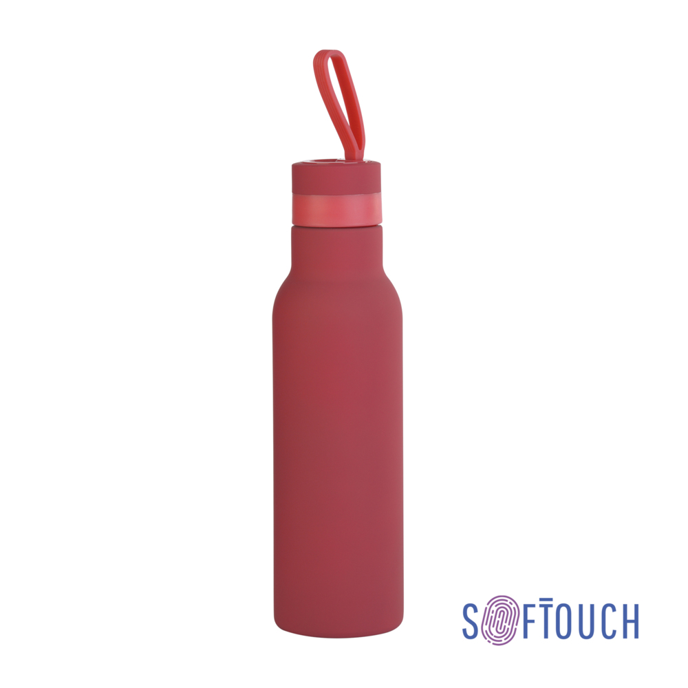 6358-4&nbsp;1139&nbsp;Бутылка для воды "Фитнес", покрытие soft touch, 0,7 л. красный&nbsp;145643