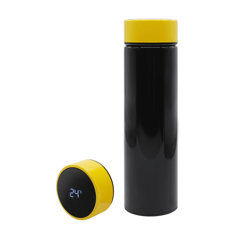 TC-352.0205&nbsp;990&nbsp;Термос Reactor duo black с датчиком температуры (черный с желтым)&nbsp;241362